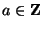 $a\in\mathbf{Z}$
