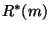 $R^*(m)$