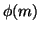 $\phi(m)$